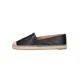 Ralph Lauren Schoenen, Dames, Zwart, 39 EU, Leer, Cameryn LG 2 Espadrilles