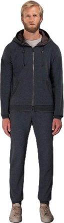 Moorer MenS Dark Grey Zip Hoodie, Size 52