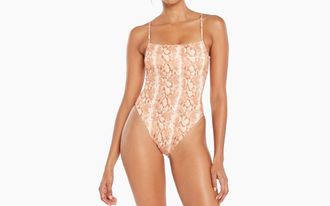 Vitamin A Jenna High Leg One Piece In Snake