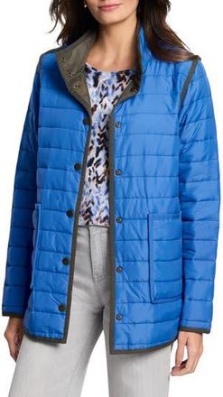 Nic+Zoe Allovette Reversible Quilted Jacket in Blue Multi at Nordstrom Rack, Size X-Small
