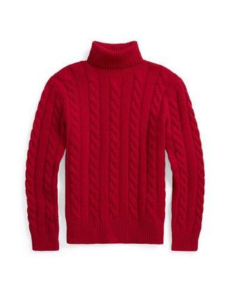 Ralph Lauren Cable-Knit Wool-Cashmere Sweater