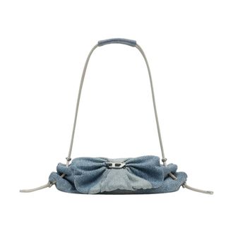 Diesel Scrunch-D Shoulder S - female - Diesel - Shoulder Bags - Blue - ONE SIZE - Bags