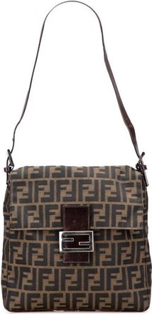 Fendi Pre-owned Fendi Zucca Canvas Shoulder Bag Ladies 2262 25730 008