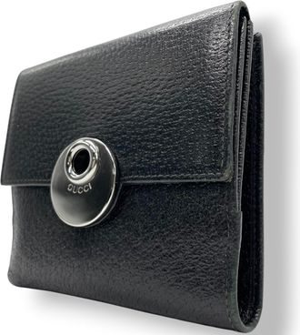 Gucci Black Leather Wallet (Tri-Fold) (Pre-Owned)