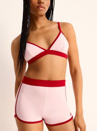 adidas Womens Red and pink triangle bralette