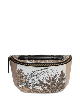 Inou&iuml; Editions animal-print top-handle cross body bag - Neutrals