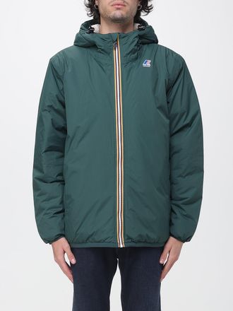 K-Way Fleece-Lined Hooded Nylon Windbreaker