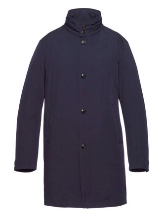 Norwegian Wool Long Traveler coat - men - Polyamide/Polyester/Elastane/Feather Down/Duck Down - S - Blue