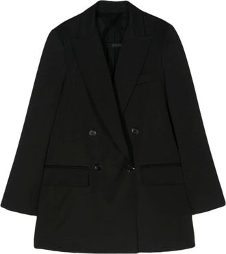 Max Mara Dames, Jassen, Zwart, Maat: XS Wol