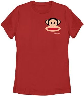 Paul Frank Womens Paul Frank Small Julius Left Chest Graphic T-Shirt in Red at Nordstrom, Size Xx-Large