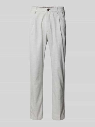 Joop JOOP! Jeans Stoffhose mit Bundfalten in Hellgrau, Größe 36/32