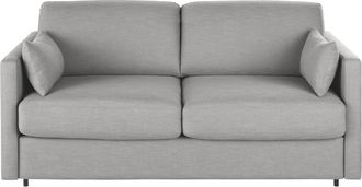 Maisons du monde Sof&aacute; cama para profesionales de 2/3plazas gris claro, colch&oacute;n de 18 cm (no incluye los cojines decorativos)