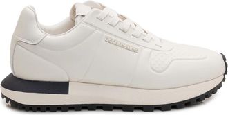 Emporio Armani Sneaker - Heren - Sneakers - Wit - 40 EU - Leer - Schoenen