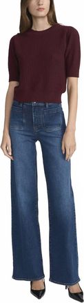 Frame Denim Le Slim Palazzo Modernist Pocket Jeans In Savior