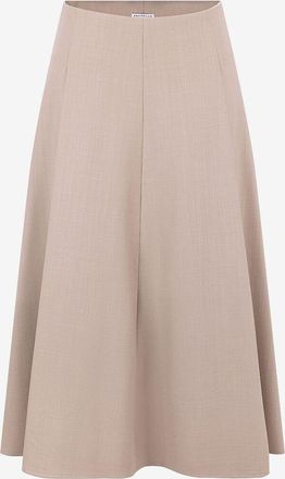 Brunello Cucinelli Ausgestellter Midirock aus Wolltwill