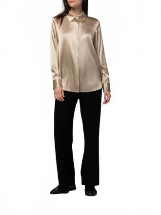 Max & Moi Levy Blouse In Latte