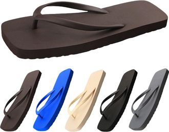 Generic UK 6.5 Womens Casual Flip Flops Yoga Mat Comfortable Cushion Arch Support Walking Thong Sandals Lightweight Open Toe Slip On Sandals for Summer Hiking