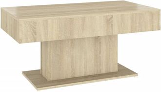 vidaXL Vidaxl - Mesa De Centro Madera Contrachapada Roble Sonoma 96x50x45 Cm