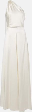 Max Mara Bridal Pamela draped silk satin gown