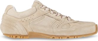 Alohas Suede And Cream Leather Sneakers With Cushioned Sole