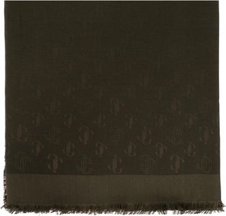 Jimmy Choo London Foulard Monogram - - Accessories - Donna - Verde - ONE SIZE