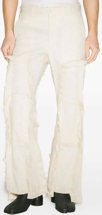 Comme Des Garçons Pantaloni sartoriali con frange - Toni neutri