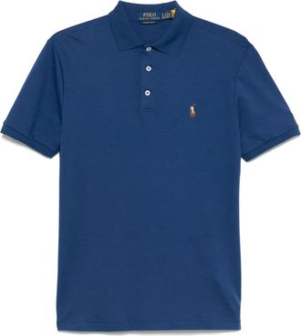 Polo Ralph Lauren Polo in cotone con ricamo logo - Blu