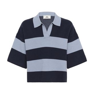 Karen by Simonsen Tops, Dames, Veelkleurig, 2Xl, Polo Shirts