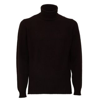 FILIPPO DE LAURENTIIS Wool Cashmere Ribbed Turtleneck Sweater