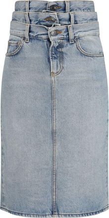 Fiorucci Blue Denim Womens Skirt