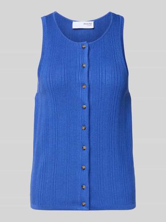 Selected Regular Fit Stricktop aus Viskose-Mix Modell TRIXIE in Royal, Gr&ouml;&szlig;e XL