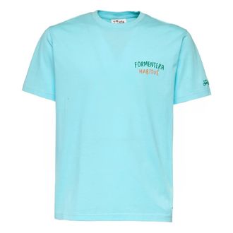 MC2 Saint Barth T-Shirts, male, Blue, Size: XL Short-sleeve T-shirt
