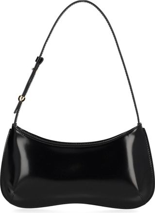 Jacquemus Womens Shoulder Bag Bisou Black Calf Leather