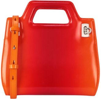 Ferragamo Mini Wanda Leather Top Handle Bag