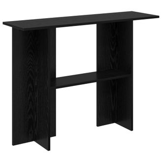 vidaXL Mesa Consola Roble Negro 100 X 30 X 75 Cm Madera De Ingenier&iacute;a Vidaxl