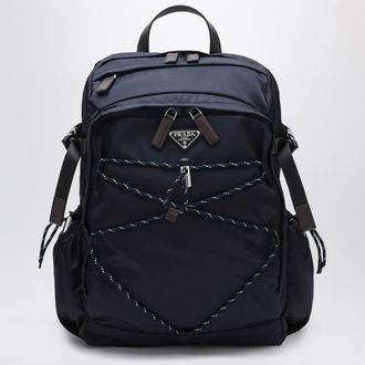 Prada Blue Re-Nylon and leather Speedrock backpack