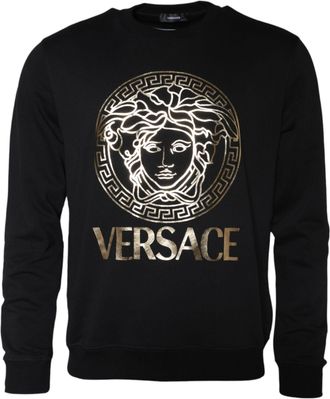 Versace Medusa Hoofd Sweatshirt Zwart Goud