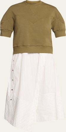 3.1 Phillip Lim French-Terry Combo Dress