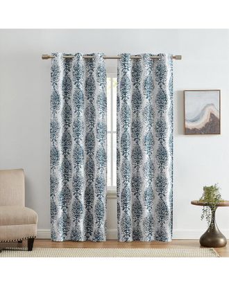 Elrene Set Of 2 Raja Boho Print Blackout Window Curtain Panels