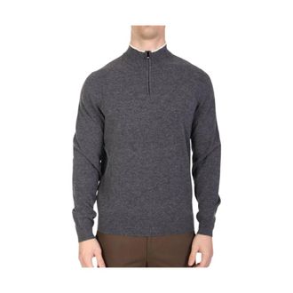 HUGO BOSS Truien & Vesten, Heren, Grijs, M, Wol, Boss - Truien > Lange Truien