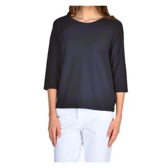 Zanone Long Sleeve Tops, female, Blue, Size: XS Barca M 3/4