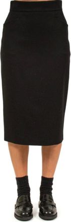 Max Mara Dames, Rokken, Zwart, Maat: XL Wol