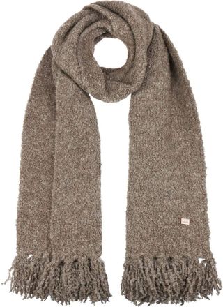 Bedacht Bratz Alpaca Wool Scarf Women - Made in Italy women´s winter with fringes Autumn-Winter - One Size beige