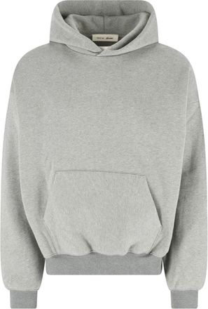 Fear of God Grey Relaxed Cropped Kangaroo Pocket Hoodie