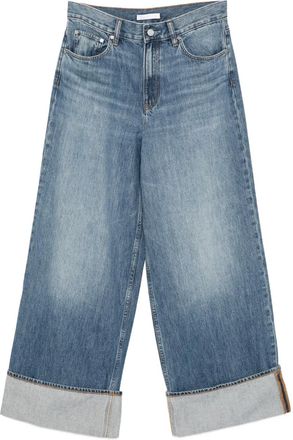 Helmut Lang Jeans a vita bassa e gamba ampia - Blu