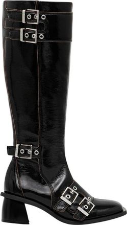Ganni High Boots - Dames - Laarzen met Hak - Zwart - 36 EU - Schoenen