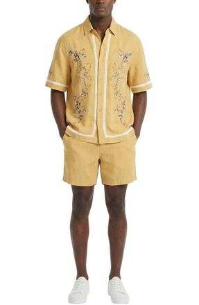 Area Stars Callen Short in Gold at Nordstrom, Size X-Large