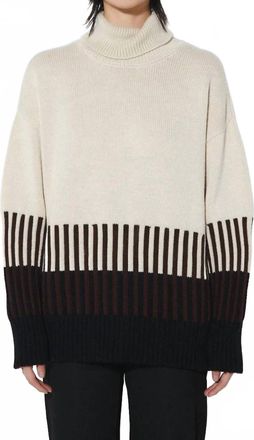 Rita Row Cass Knit Sweater In Cream/ Black