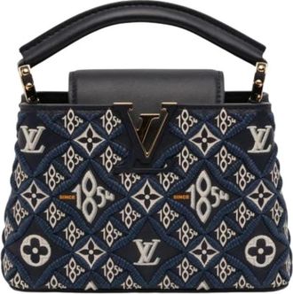 Louis Vuitton Pre-owned Capucines - Dames - Vintage Handtas - Blauw - ONE Size - Leer - Vintage