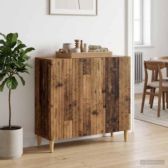vidaXL Vidaxl Credenza Legno Antico 89 X 34,5 X 80 Cm Legno